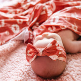 Knit Headband Bow - Crush