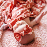 Knit Headband Bow - Crush