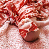Knit Headband Bow - Crush