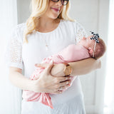 Knit Swaddle Blanket - Darling Single - Copper Pearl - 7